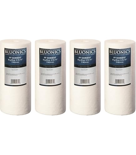 Bluonics 4pc Sediment Water Filters 4.5 x 20 (5 Micron