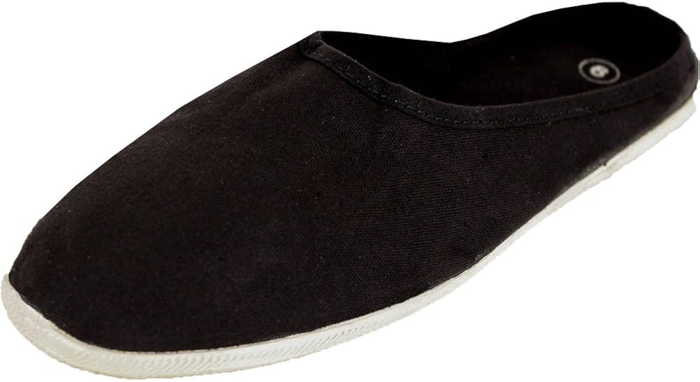 SLM Women's Slip On Canvas Mules Flats