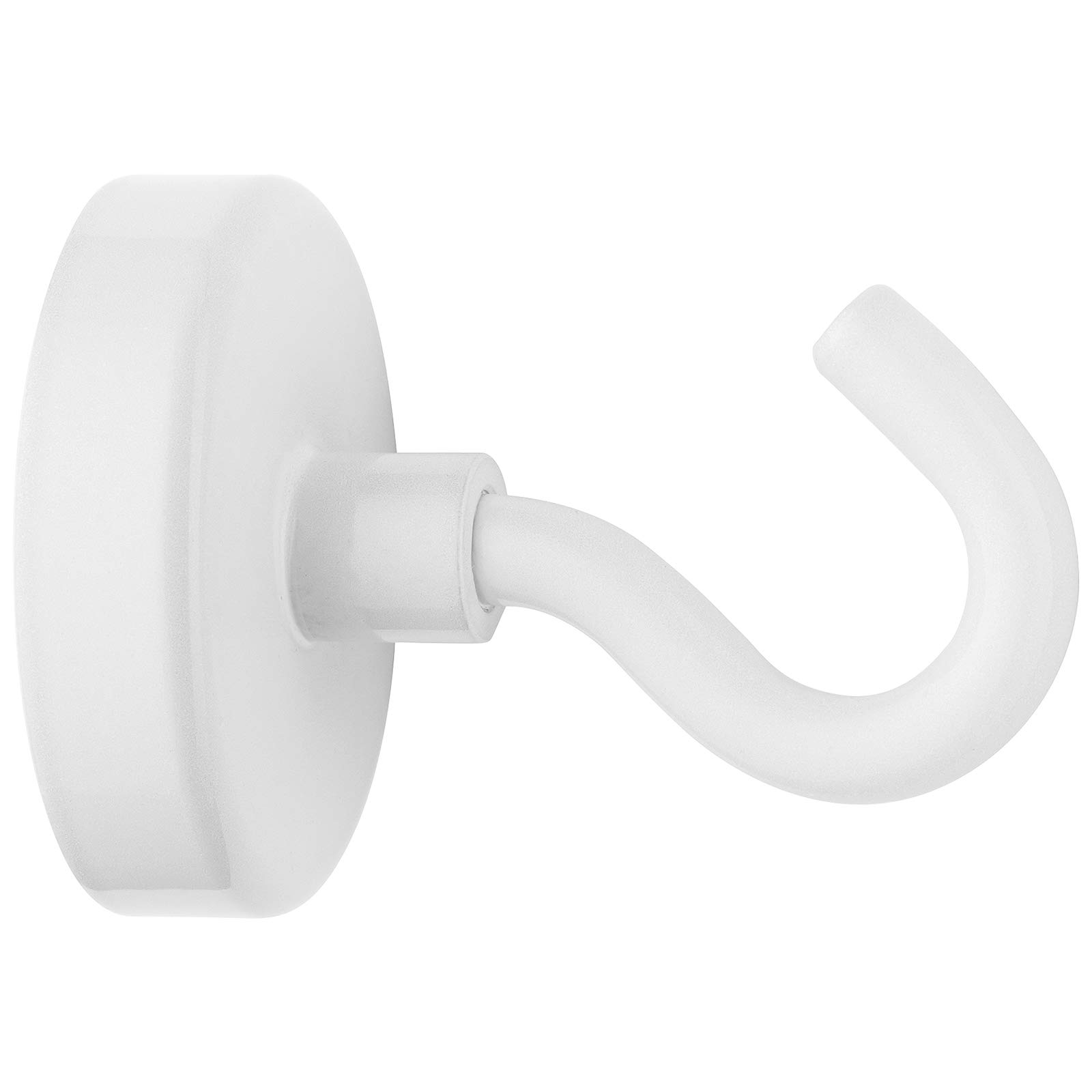 Westcott E-10829 00 Magnetic Hook Neodymium 48 mm Holds up to Approx. 60 kg, White
