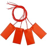 DERNORD 4PCS 12V 15W Silicone Heating Pad Rubber Flexible Heater Mat 50mm X 100mm
