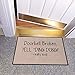 SIGNALS Doorbell Broken Yell Ding Dong! Really Loud Doormat - Weather Resistant