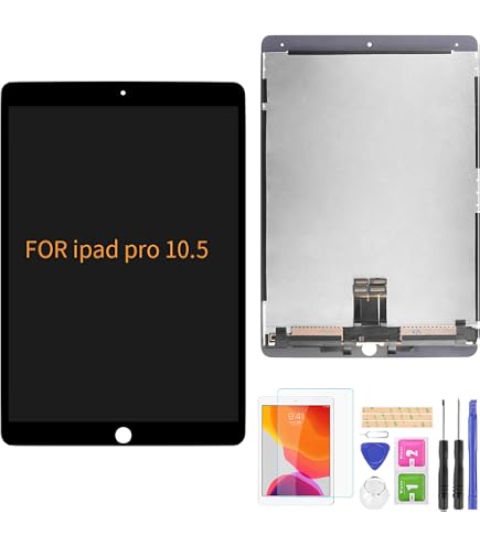 Kit De Réparation : Vitre Tactile + Écran LCD Pour IPad Pro 10.5" (2017) - Modèles A1701/A1709/A1852 - Noir (Neuf)