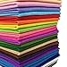 flic-flac 28pcs Large 17.8 x 17.8 inches (45cmx45cm) Acrylic Felt Soft Nonwoven Fabric DIY Craft Work Patchwork Sewing Mixed Color 1.4mm Thick