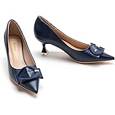 C.Paravano Womens Designer Pumps | Kitten Heels for Women | Low Heels | Heels for Women | Women Shoes Dressy