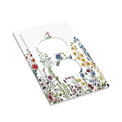 Decorative Outlet Covers Colorful Wildflowers