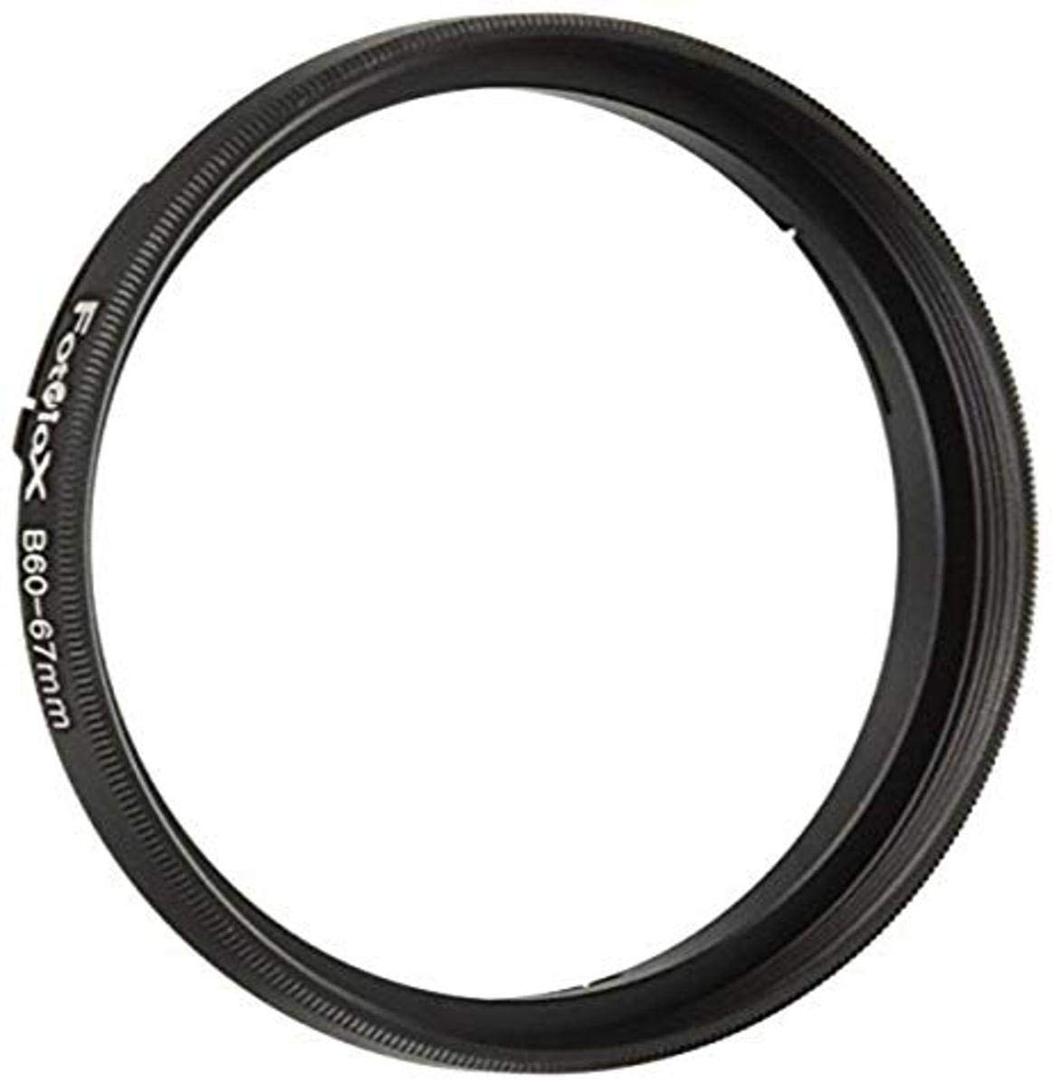 Fotodiox Hasselblad Bayonet 60 B60-67mm Step Ring, Anodized Black Metal Filter Adapter Ring