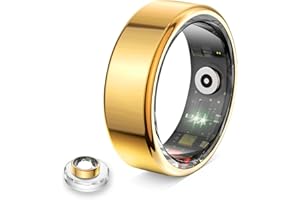 Koepovk Smart Ring for Women &amp; Men- Health Fitness Tracker with HRV/Sleep Monitoring/Step Counter/Calorie&amp;Distance Tracking, 7-Day Battery，Remote Photo,Menstrual Cycle,Sport Smart Ring (Gold, #9)3.9 out of 5 stars 101 offer from $39.99
