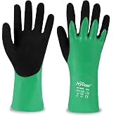 DS Safety Nitrile Coating Chemical Resistant Gloves 1Pair