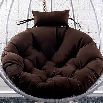 Topyl Papasan Stoelkussen Ronde Overgevulde Stoelkussensme Pure 100 Katoen Eendenstof Past 45 Ronde Stoel Stoel Niet Inbegrepen Koffie Diameter105cm 41 Amazon Nl