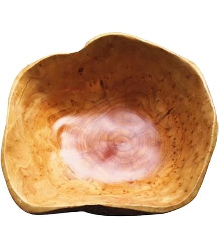 XIOFU Handmade River Stone Decorative Bowl - 4-6 Inch Natural Pebble Serving Dish Or Jewelry Tray (Brown) - View #13