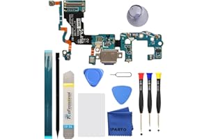 iParto Charging Port Replacement for 5.8" Samsung Galaxy S9 G960U(Not for 6.2" S9+ G965U) Charging Port Replacement Kit for Galaxy S9 SM-G960U USB Flex Dock Connector Charging Flex Replacement