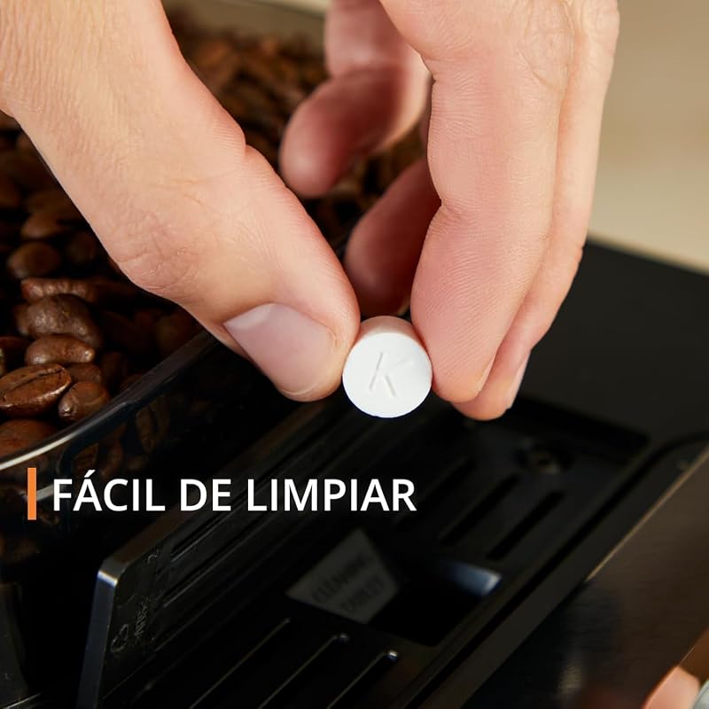 Cafeteira automática krups sensation c50 - potência 1450w, fácil utilização, 5 tipos de bebidas, 15 barras, fácil manutenção, alertas luminosos, fácil limpeza, configurações personalizadas, bocal de vapor, ea9108