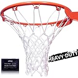 Amble Basketball Net Replacement Heavy Duty Net in All Weather for Indoor and Outdoor - 12 Loops Rim