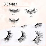 URAQT Magnetic Eyelash 3 Pairs 3D False Eyelashes Reusable Magnetic Kit view 4