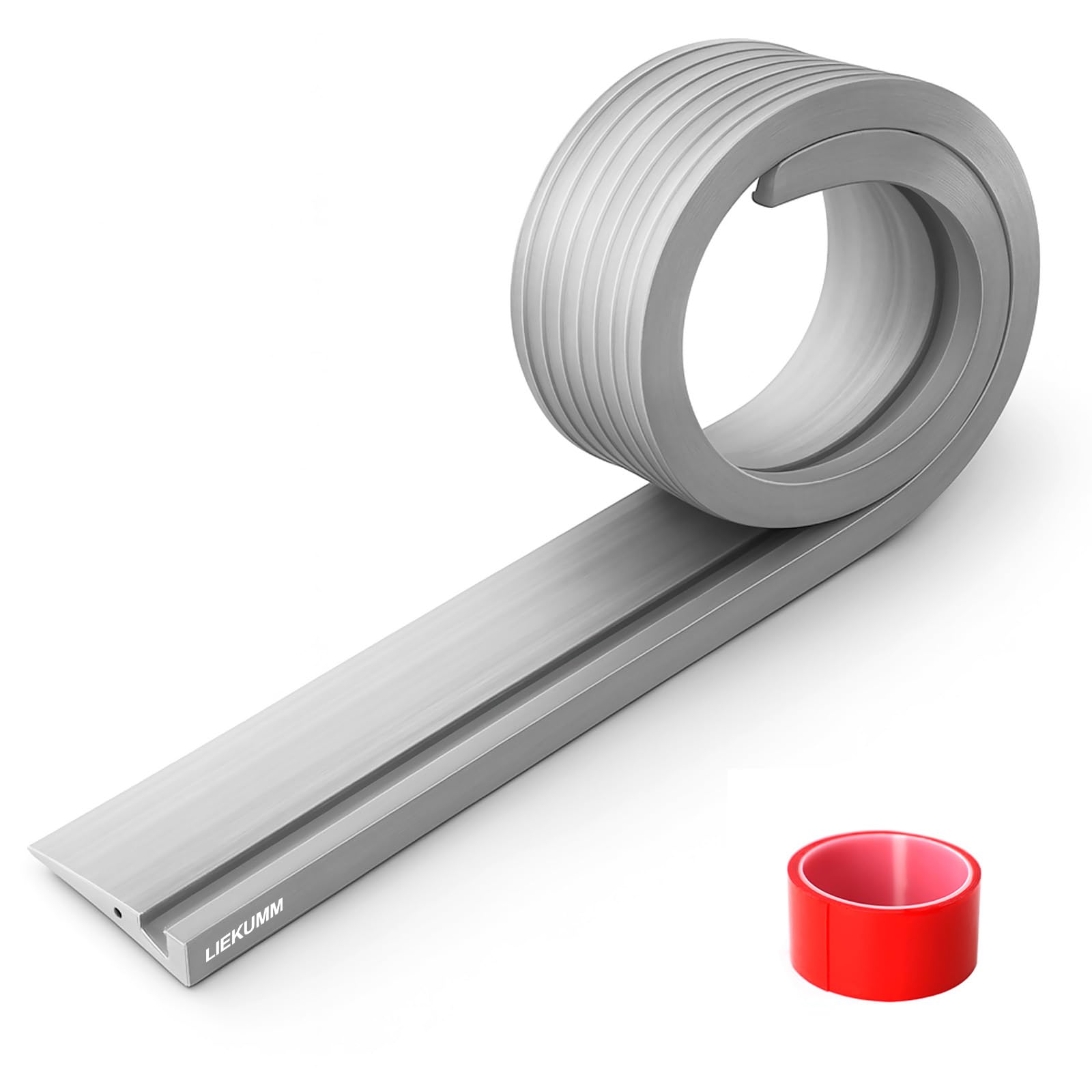 LIEKUMM 1.5 cm Height Wheelchair Ramp, 1000 kg Load Capacity PVC Portable Ramps for Wheelchairs, Indoor & Outdoor Threshold Ramp, Ramps for Mobility Scooter, Electric Wheelchair, Garage, Kerb, Grey