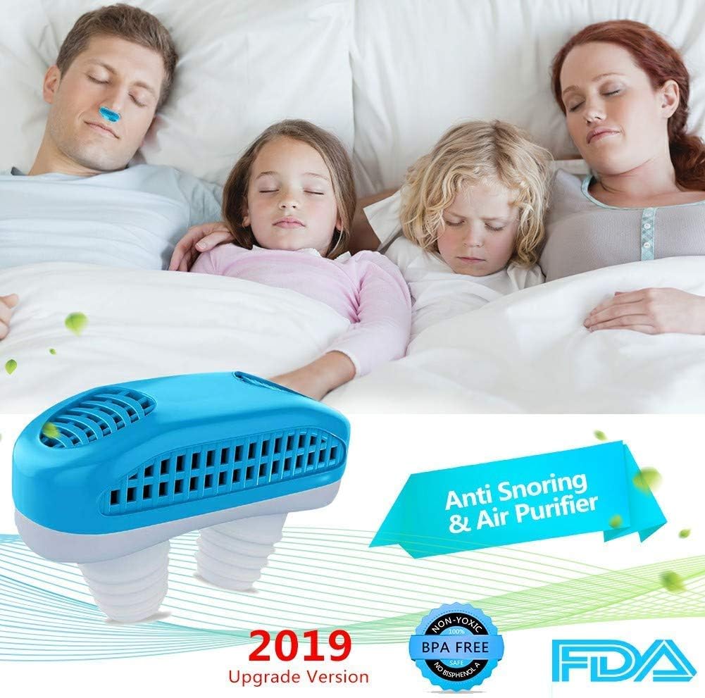 2-in-1 Anti Snoring Devices, Snoring Solution Nasal Dilator Nose Vents Plugs Clip Stop Snoring Aids Snore Stopper Reduce Snoring Sleeping Aid Device for Ease Breathing Comfortable Sleeping