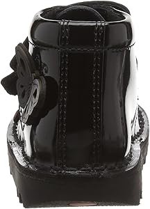 black patent infant boots