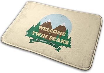 Amazon De Willkommen Bei Twin Peaks Badteppich Aus Polyester Fur Badezimmerteppiche Fur Den Aussenbereich 15 8 X 23 6 Zoll