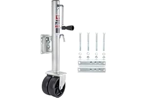TYT 2000lbs Swivel Trailer Jack - Heavy Duty Jack with Dual Wheels, 12-Inch Lift, and Zinc-Plated Finish for Boats, RVs, Trai