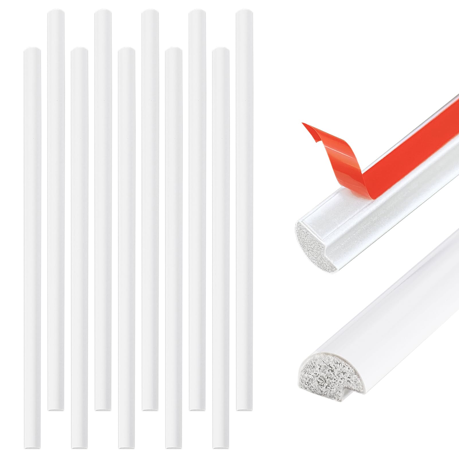 Tilingview 10-Pcs Peel and Stick Tile Edge Trim, 12