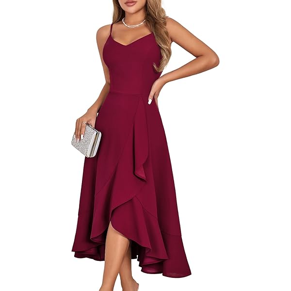 dress floral chiffon polyester WEDTREND Women Blue Floral Bridesmaid Dress A-Line Lace-Up Back Floor  Length Chiffon Dress with Shoulder Bows