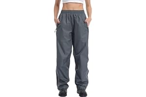 Ourcan Over Pants Rain Pants Women Waterproof Pants Lightweight Breathable Hiking Cycling Outdoor with Pocket