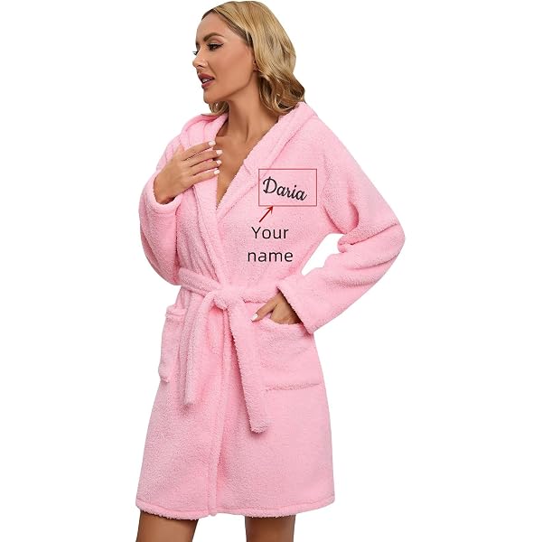 chinese dress ladies Ladies Luxury Fleece Maxi Personalised Dressing Gown XS (UK 4-6) / Mink