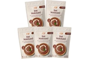 The Cumin Club Dal Makhani - Ready to Eat Indian Food, Instant Meal Curry Packet - Quick, Easy Cooking for Irresistibly Flavorful and Healthy Vegetarian Meals - Authentic Taste Pack of 5