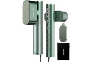 Jack ＆ Rose Travel Steamer for Clothes,100-220V Portable Iron,15s Heat Up,Steamer ＆ Iron 2 In 1, Travel Size,Large Ceramic He