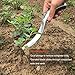 Aluminum Hand Weeder Tool, Bend-proof Dandelion Weeding Puller, Ergonomic Bulb Planter, Hand Digger with Serrated Edge, Narrow Root Trowel Fit for Weeding, Removing Seedlings, Potting and Digging