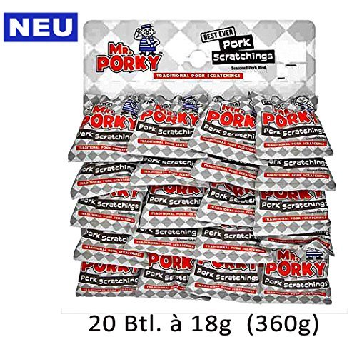 Mr Porky Pork Scratchings Pub Card 400g by Mr Porky