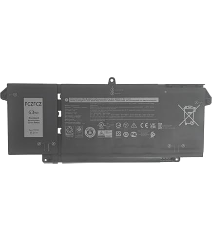 EPYOBW 7FMXV Laptop Battery 63Wh 3941mAh Compatible with Dell