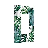 Tropical Palm Leaves 1 Gang Rocker Light Switch