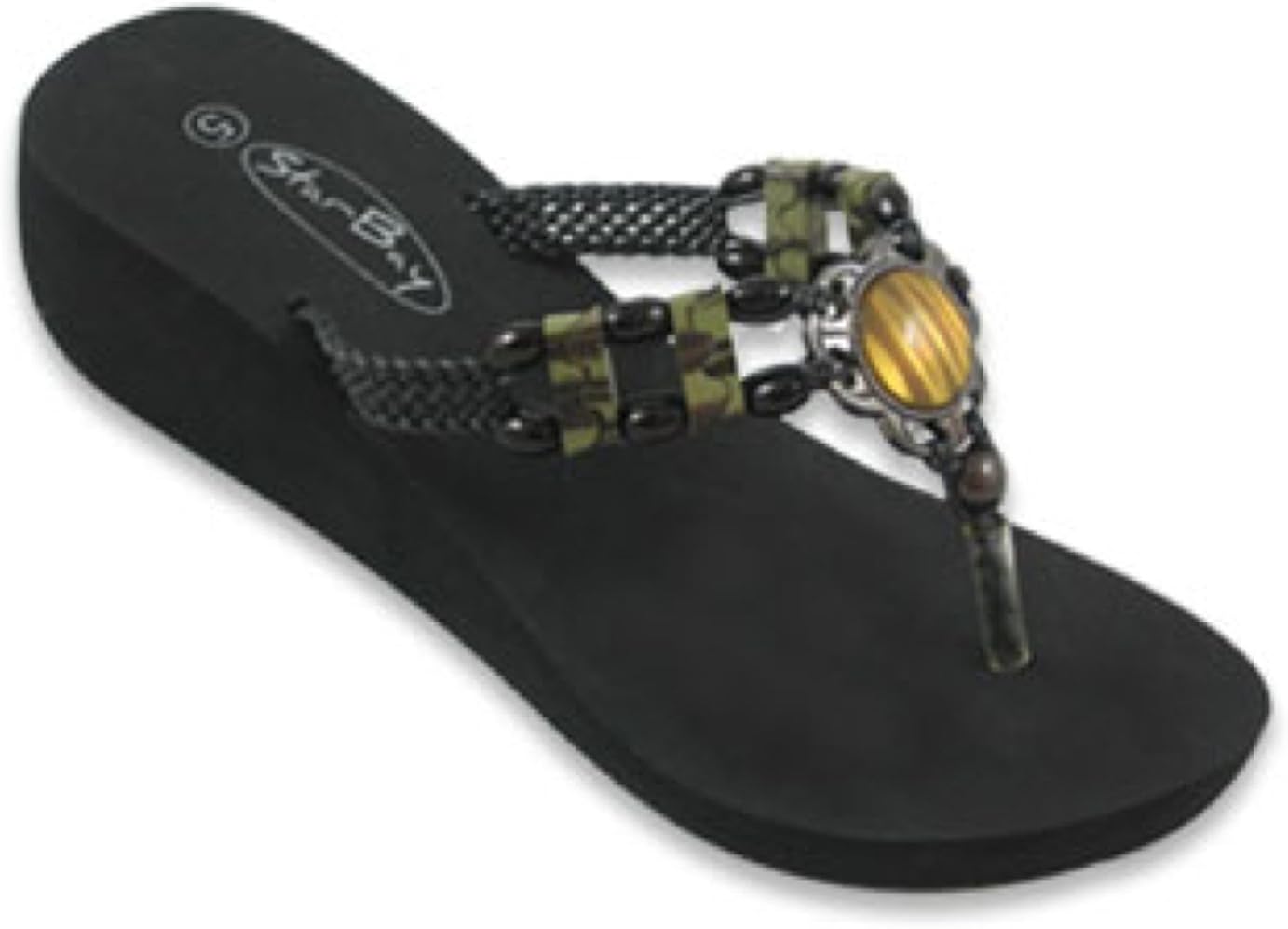 white jeweled flip flops