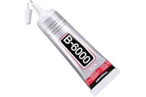 FITTDYHE B6000 Jewelry Glue, 25ML/0.9 fl oz Clear Rhinestone Craft Glue, Multipurpose Super Adhesive for Phone Repair Nail Art Wood Glass