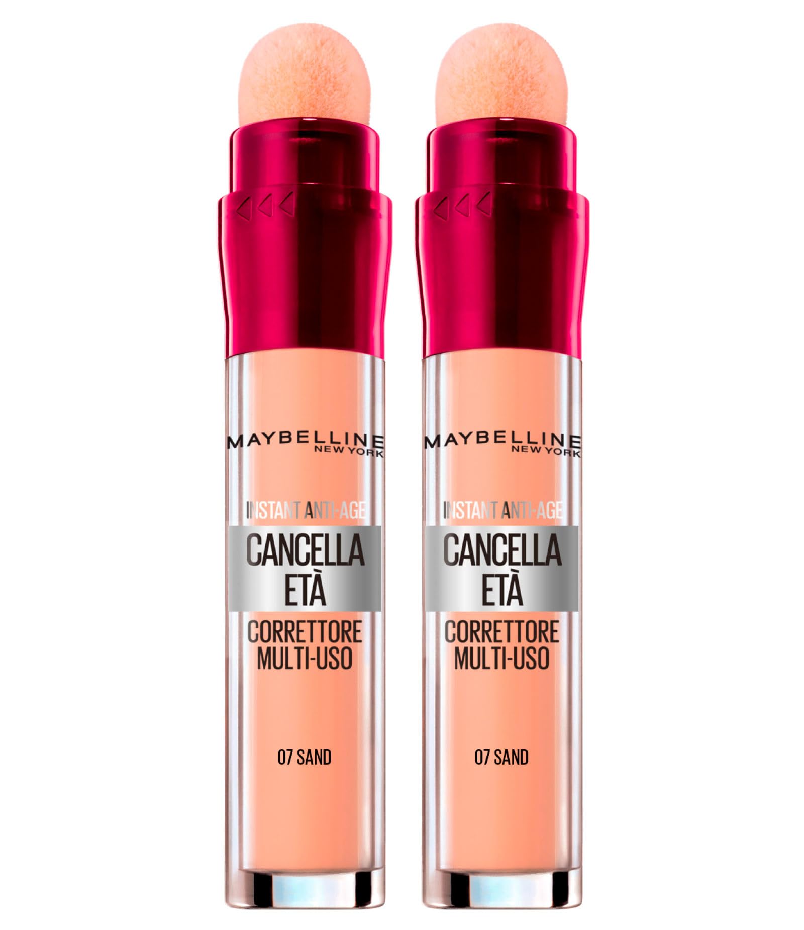 2x Maybelline New York Il Erase Age Multipurpose Liquid Concealer Color 07 Sand - 2 Concealers