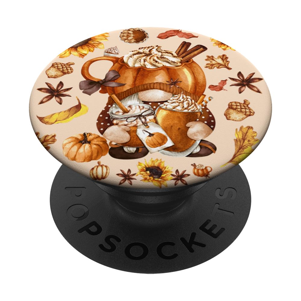 Cute Fall Yall Grandma For Women Funny Thanksgiving Gnome PopSockets Swappable PopGrip