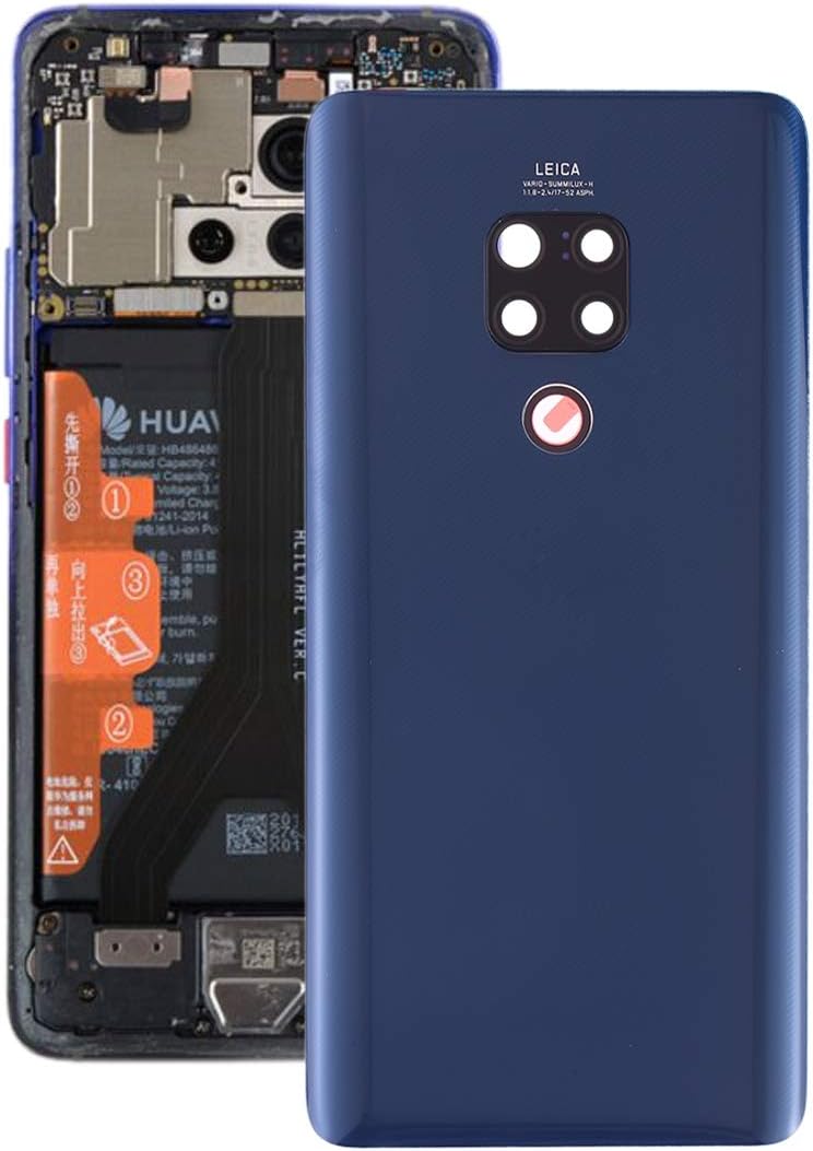 XULILIN Replace The New Battery Back Cover，Original Quality，Easy to Install，Battery Endorse Cover with Camera Lens for Huawei Mate 20(Green) (Color : Blue)
