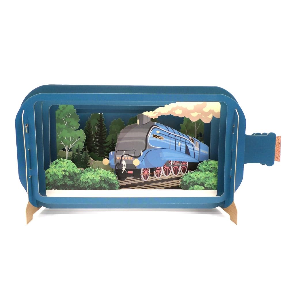 Message in A Bottle Mallard Train Pop Up Any Occasion Greeting Card by Alljoy MIB140