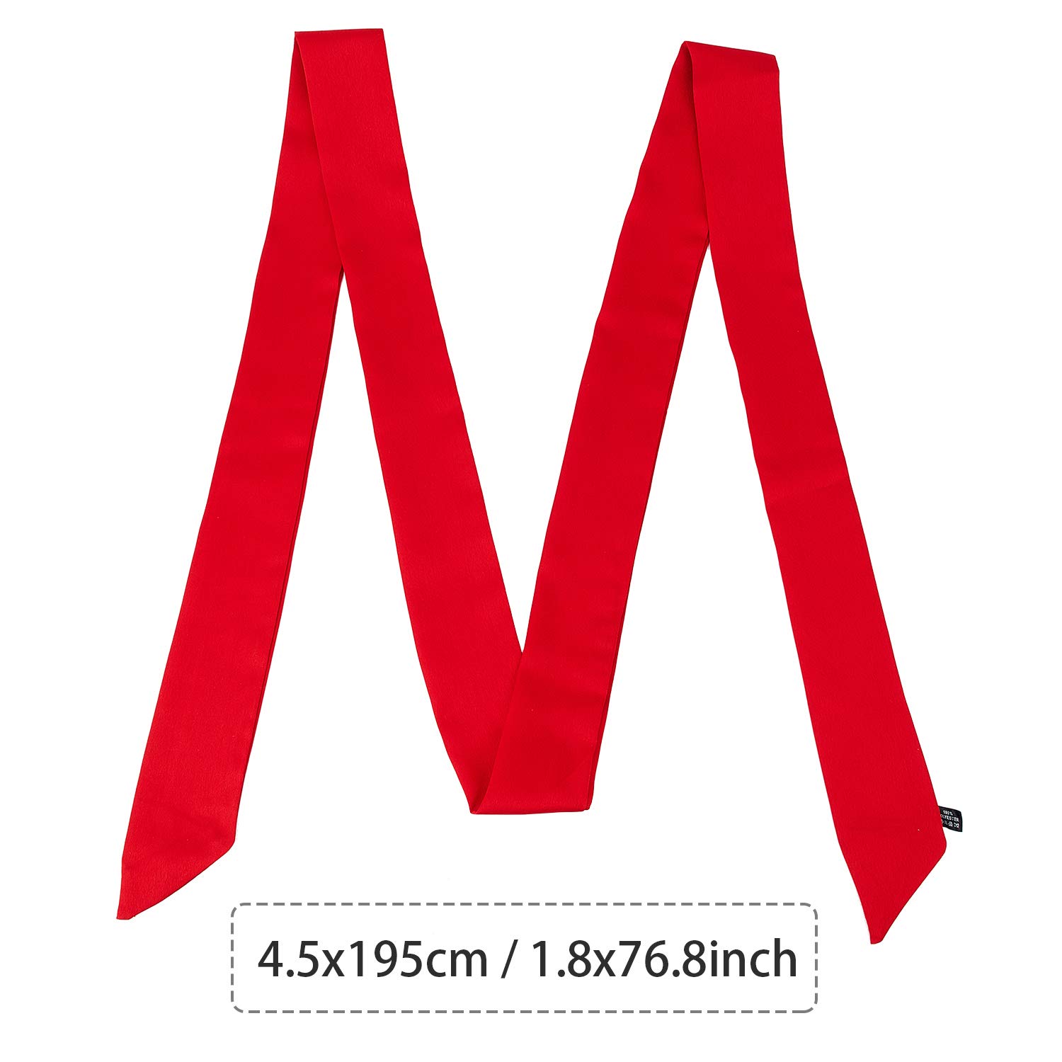 5 Pieces Silk Skinny Scarf  Headband Solid Color Satin Scarf Neck Wrist Ribbon Scarf 5 Pieces Silk Skinny Scarf  Headband Solid Color Satin Scarf Neck Wrist Ribbon Scarf