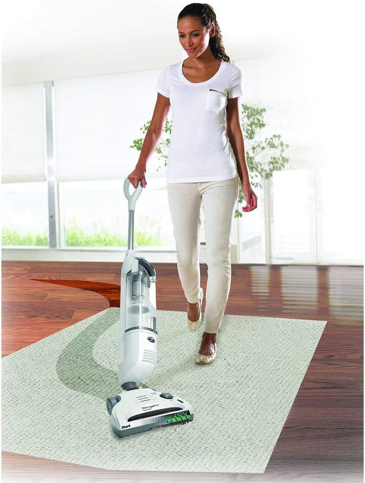 Shark Navigator Freestyle Upright Stick Cordless Bagless Vacuum for Carpet, Hard Floor and Pet with XL Dust Cup and 2-Speed Brushroll (SV1106), White/Grey - Household Upright Vacuums