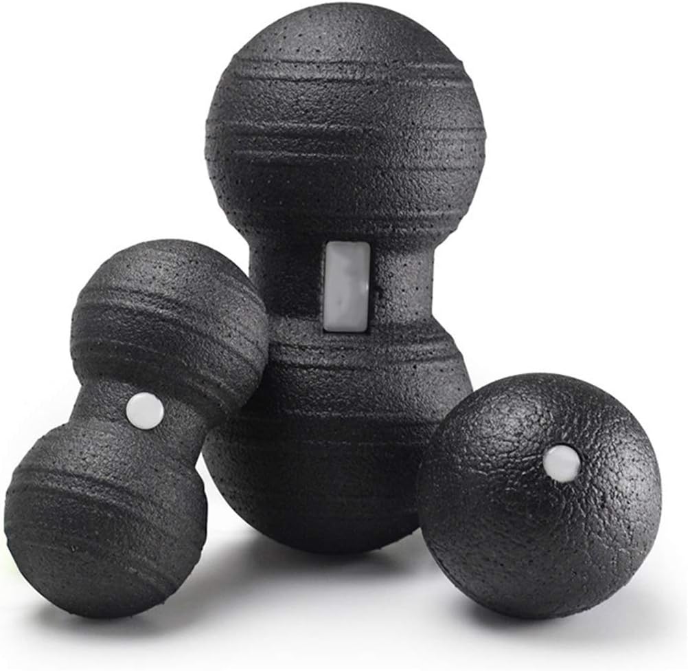 Lacrosse Balls Massage,Epp Fitness Massage Yoga Ball Rehabilitation Training Relax Peanut Fascia Ball Whole Body Self Massage Therapeutic Deep Muscle Pain Relief