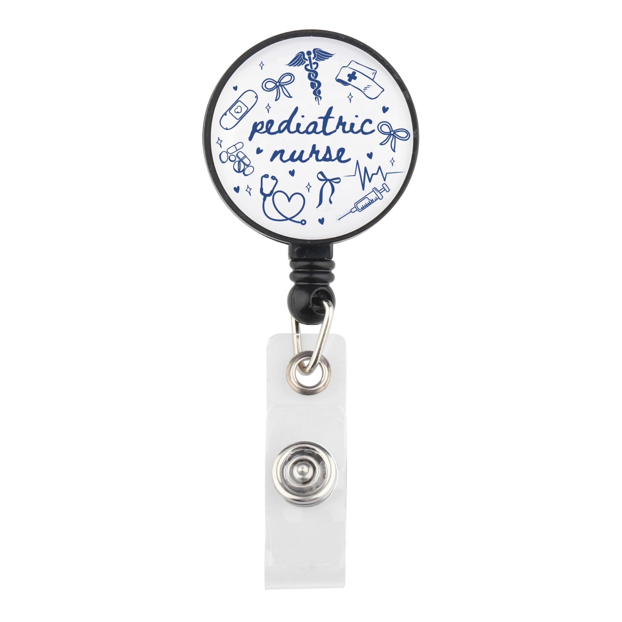 Photo 1 of Lywjyb Birdgot Pediatric Nurse Badge Reel Pediatric Occupation Therapy Merch Registered Nursing Gift (Pediatric Nurse Badge)