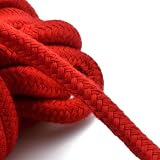 picoggo 10m Cotton Rope 8mm Thick Macrame Cord, 2 Pack Black & Red view 2