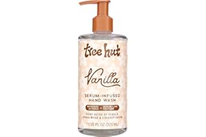Tree Hut Vanilla Serum Infused Hand Wash, Nourish & Hydrate Hands, Strengthening Skin Care, Long-Lasting Scent, Cleanse & Lock in Moisture, Cermamides, 11 fl oz