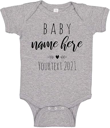 customised baby onesie
