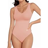 YOGINGO Women's V Neck Sleeveless Bodysuits Halter Body Suits Tank Top for Womens Sexy Going Out Tops Shirts Leotard