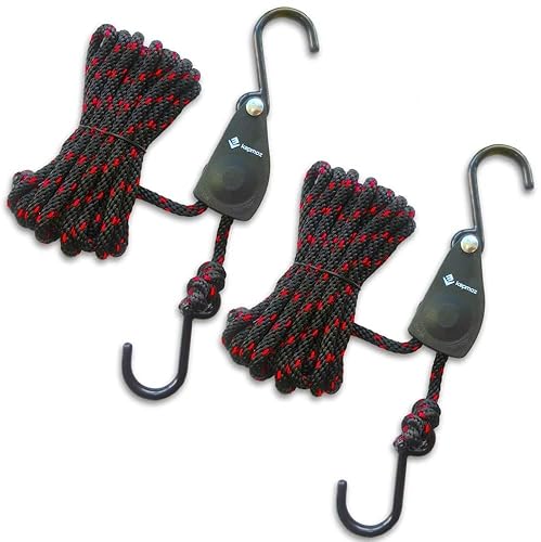 Kayak tie Down Straps Bow and Stern tie Downs Ratchet Rope Canoe