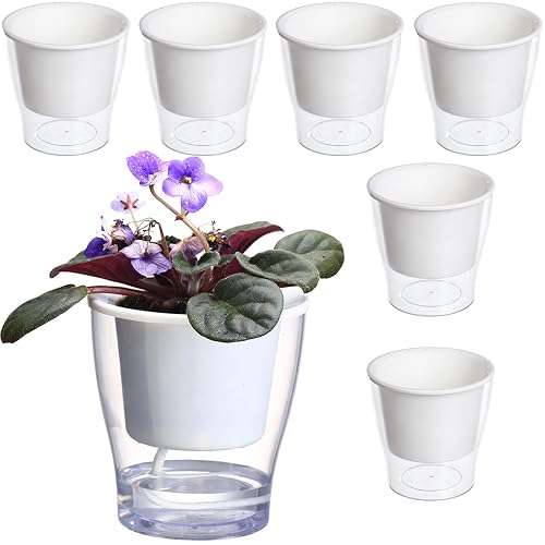 plant pot trellis Self-Watering Mini Planter Pot with Trellis