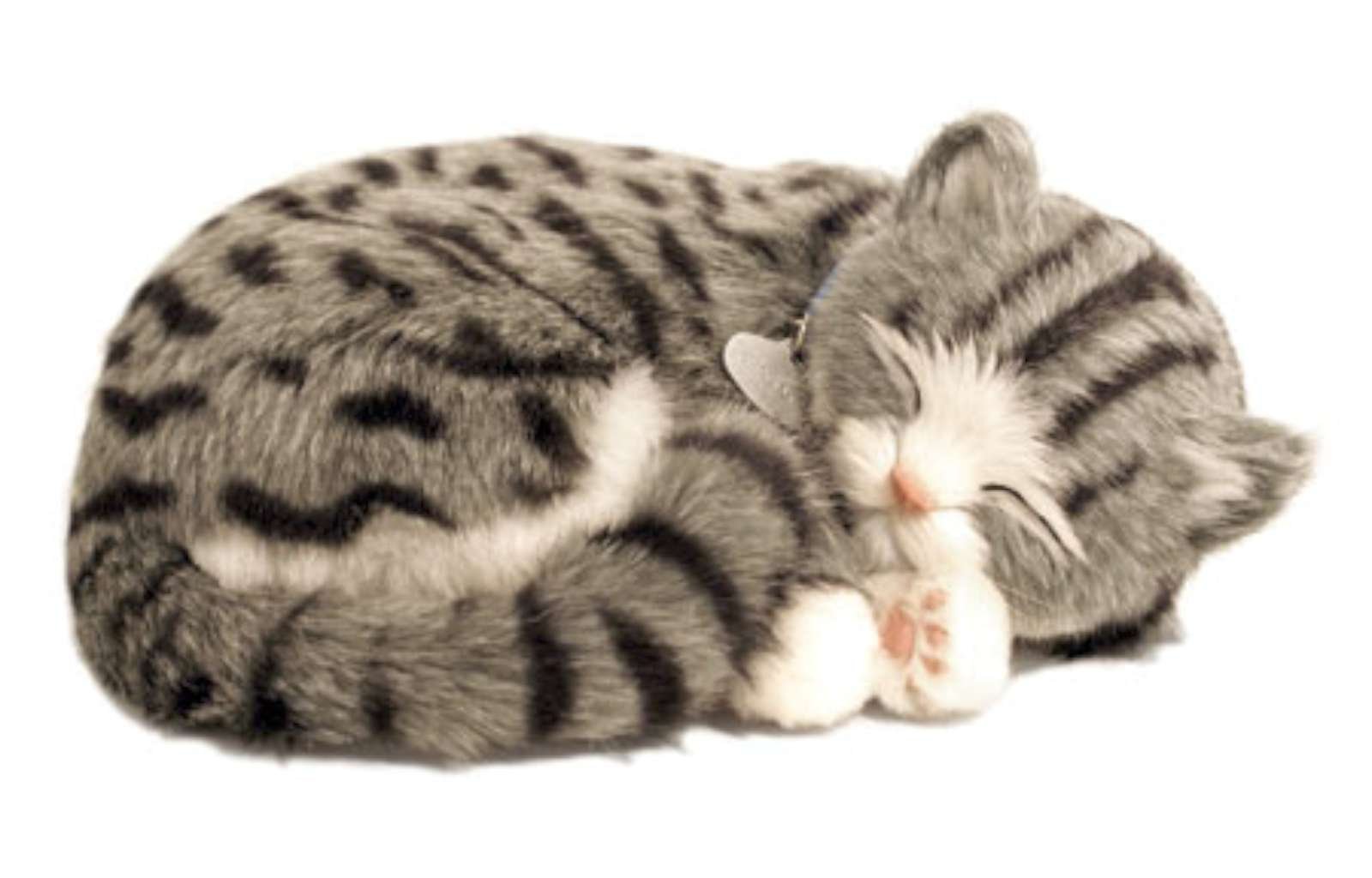 Perfect Petzzz Gray Tabby Cat The Original Breathing Pet New Huggable Soft Version